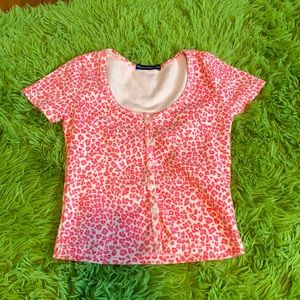 BRANDY MELVILLE TOP** NEW ZELLY CHEETA TOP